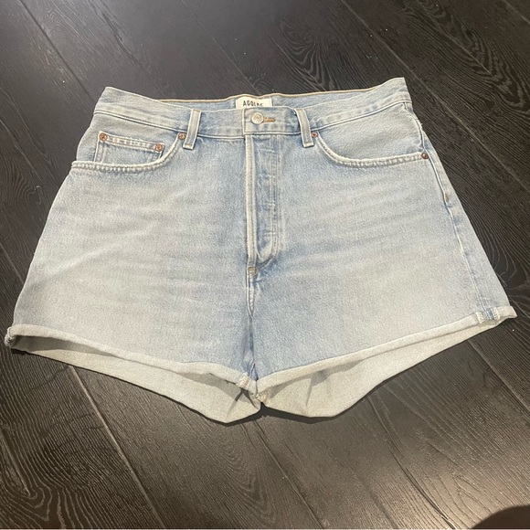 Agolde “Dee” Light Wash Jean Shorts - never worn - Picture 1 of 7
